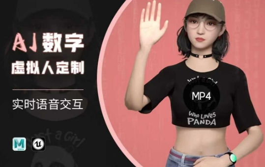 Ai数字人虚拟(智能体)实时语音交互特训营，​自行定制超写实角色AI数字人交互技术-鸿雁学习网